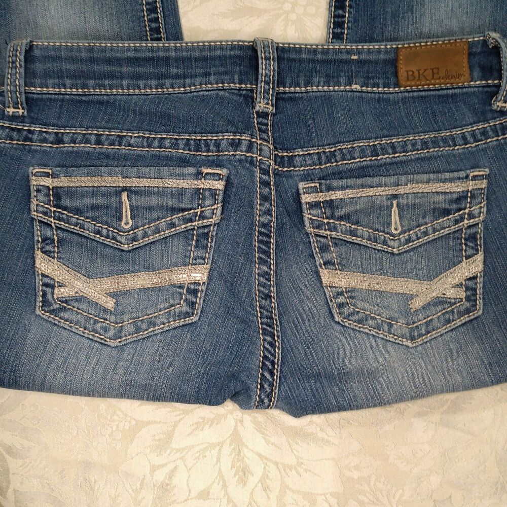 BKE Denim Payton Jeans Womens Curvy Size 27L Lowrise Stretch Bootcut Y2K